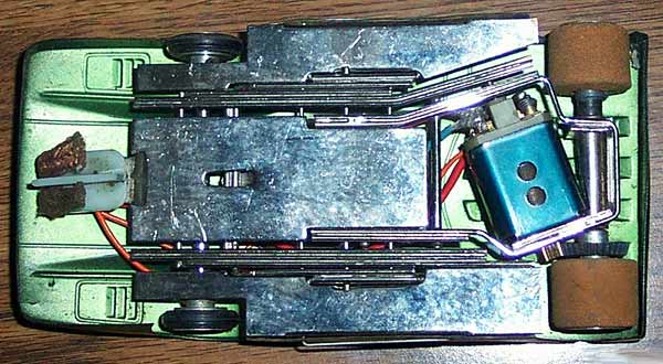 shiny slot car chassis