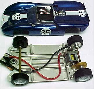 Slot cars built by Russell Sheldon