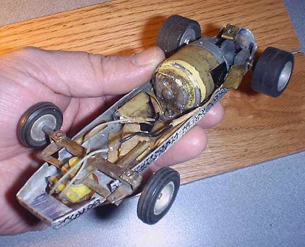 Unusual materials for slot car chassis